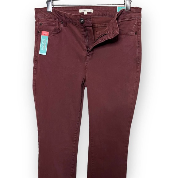 Copper Key Women's Terracotta High-Rise Denim Super Stretch Skinny Jean Size 16 - Picture 6 of 12
